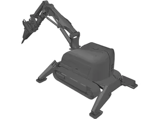 Brokk Demolition Robot 3D Model preview