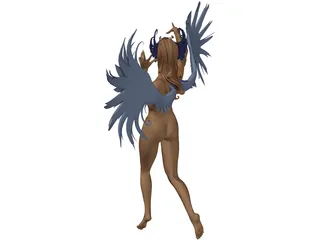 Carnival Woman 3D Model preview