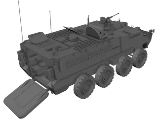 M1126 Stryker ICV 3D Model preview