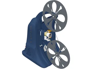 Movie Projector 3D Model preview