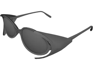 Sunglasses Skiglasses 3D Model preview
