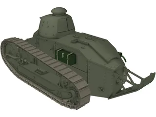 Renault FT-17 3D Model preview