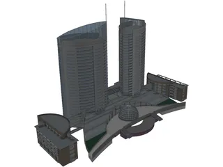 Hotel 3D Model preview