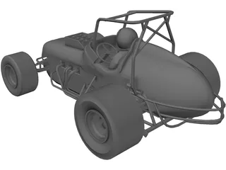 Sprint Car Buggy 3D Model preview