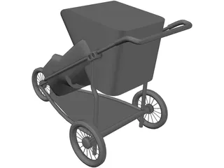 Baby Carriage 3D Model preview