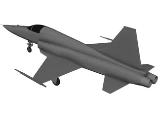 Northrop F-5E Tiger II 3D Model preview