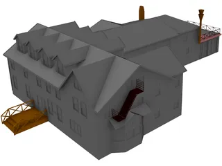Mansion 3D Model preview