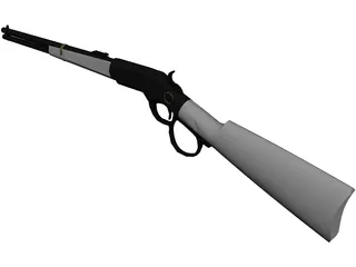 Winchester 1873 Saddleloop Carbine 3D Model preview