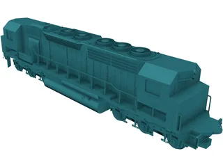 Two Ended Train 3D Model preview