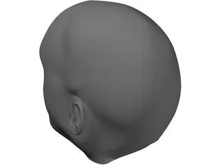 Head Male 3D Model preview