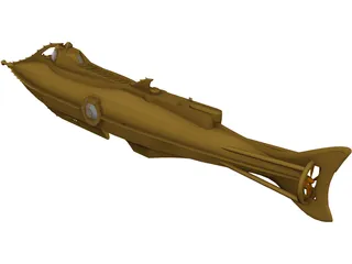 Harper Goffs Nautilus Submarine 3D Model preview