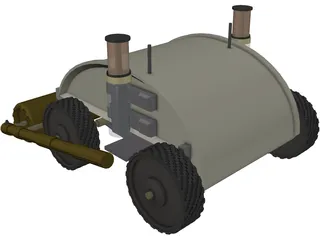 Minesweeper Robot 3D Model preview