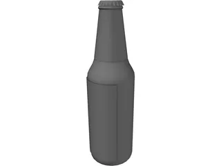 Bottle Beer 3D Model preview