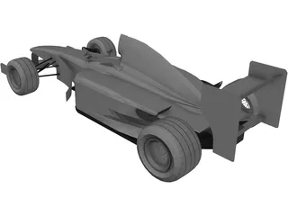 F1 McLaren Mercedes MP4/13 3D Model preview