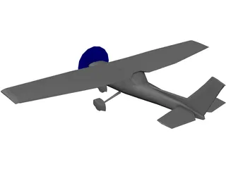 Cessna 152 3D Model preview