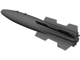 Mk 82 Snakeye Missile 3D Model preview