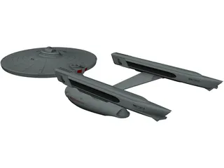Star Trek Enterprise 3D Model preview