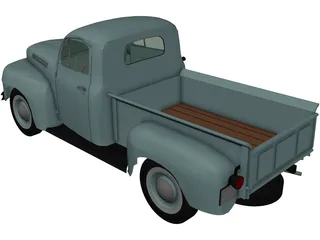 Ford Pickup (1950) 3D Model preview