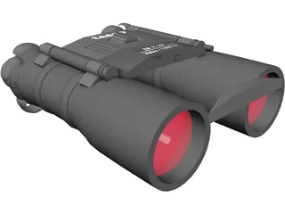 Binocular 3D Model preview