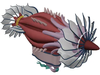 Air Veichle Fantasy 3D Model preview