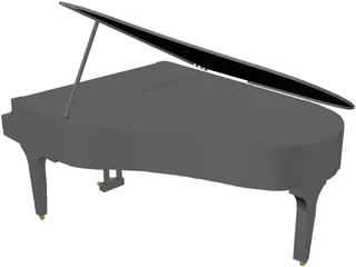 Grand Piano 3D Model preview