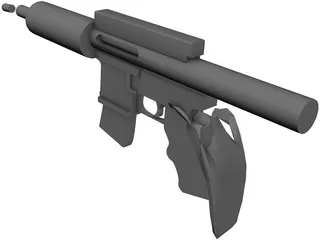 Assault Rifle 3D Model preview