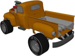 Ford Pickup [Supercharged] 3D Model preview