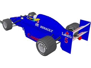 Indy Car 3D Model preview