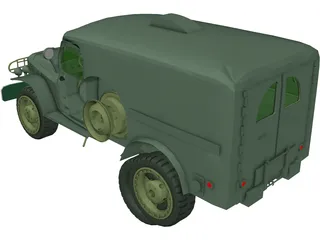 WC54 Allied Ambulance 3D Model preview