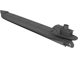 Oil Tanker 3D Model preview