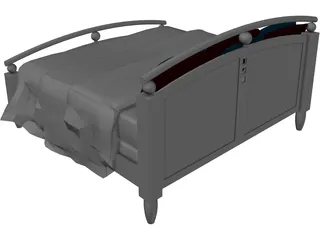 Bed Classic 3D Model preview