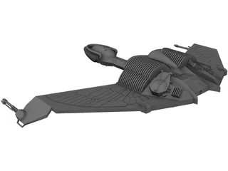 Star Trek Klingon Ship 3D Model preview