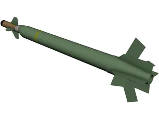 Bunker Buster GBU-28 3D Model preview
