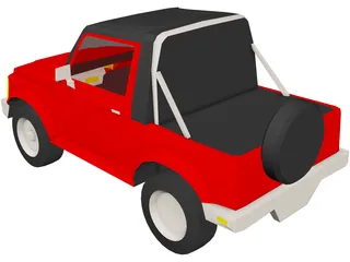 Suzuki Samurai (1988) 3D Model preview