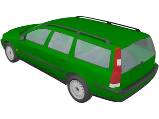 Volvo V70 (2001) 3D Model preview