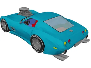Chevrolet Corvette (1979) [Supercharged] 3D Model preview