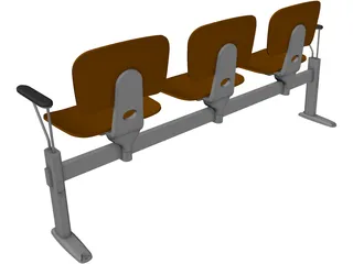 Chairs Office 3D Model preview