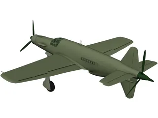 Dornier Do 335 Pfeil 3D Model preview