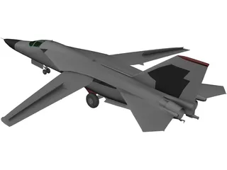F-111 General Dynamics 3D Model preview