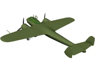 Dornier Do 17Z 3D Model preview
