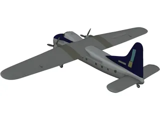Bristol Freighter Mk 32 3D Model preview