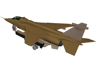 BA Jaguar GR1 3D Model preview