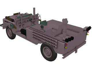 Land Rover Pink Panther 3D Model preview