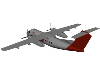 Bombardier Q200 Customs 3D Model preview
