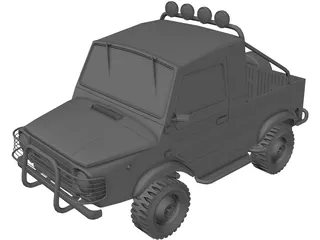 LUAZ-969M 3D Model preview