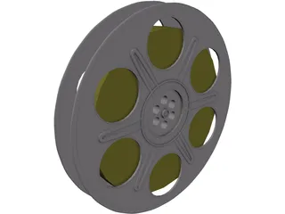 Film Reel 3D Model preview