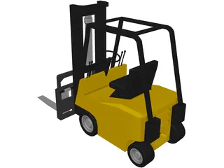 Forklift 3D Model preview