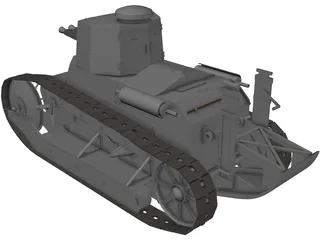 Fiat FT 3000 3D Model preview