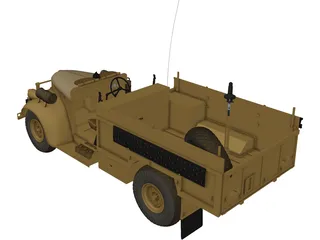 Long Range Desert Group Truck 3D Model preview