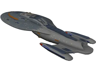 Star Trek Voyager 3D Model preview